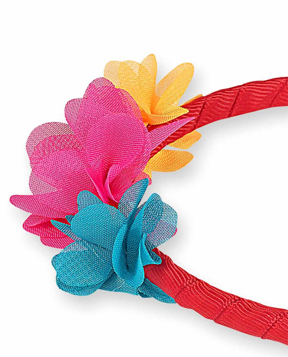 Diadema rígida roja niña Besties