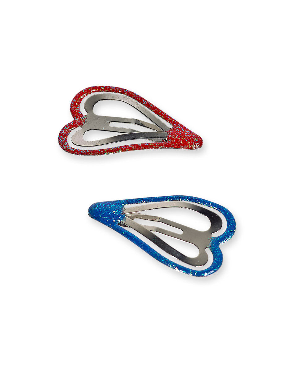 Pack dos clips rojo azul niña Road to Adventure