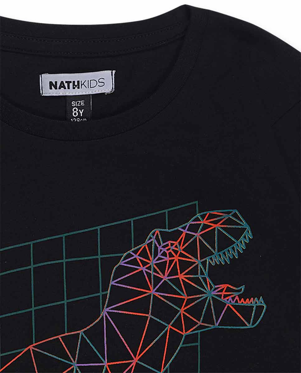 Camiseta punto negro niño Alterverse