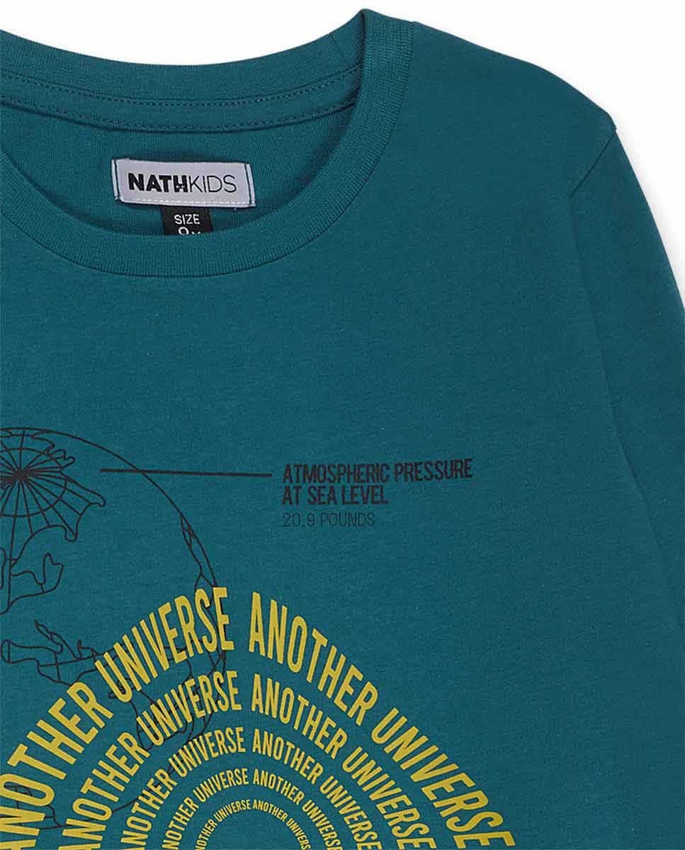 Camiseta punto azul niño Alterverse