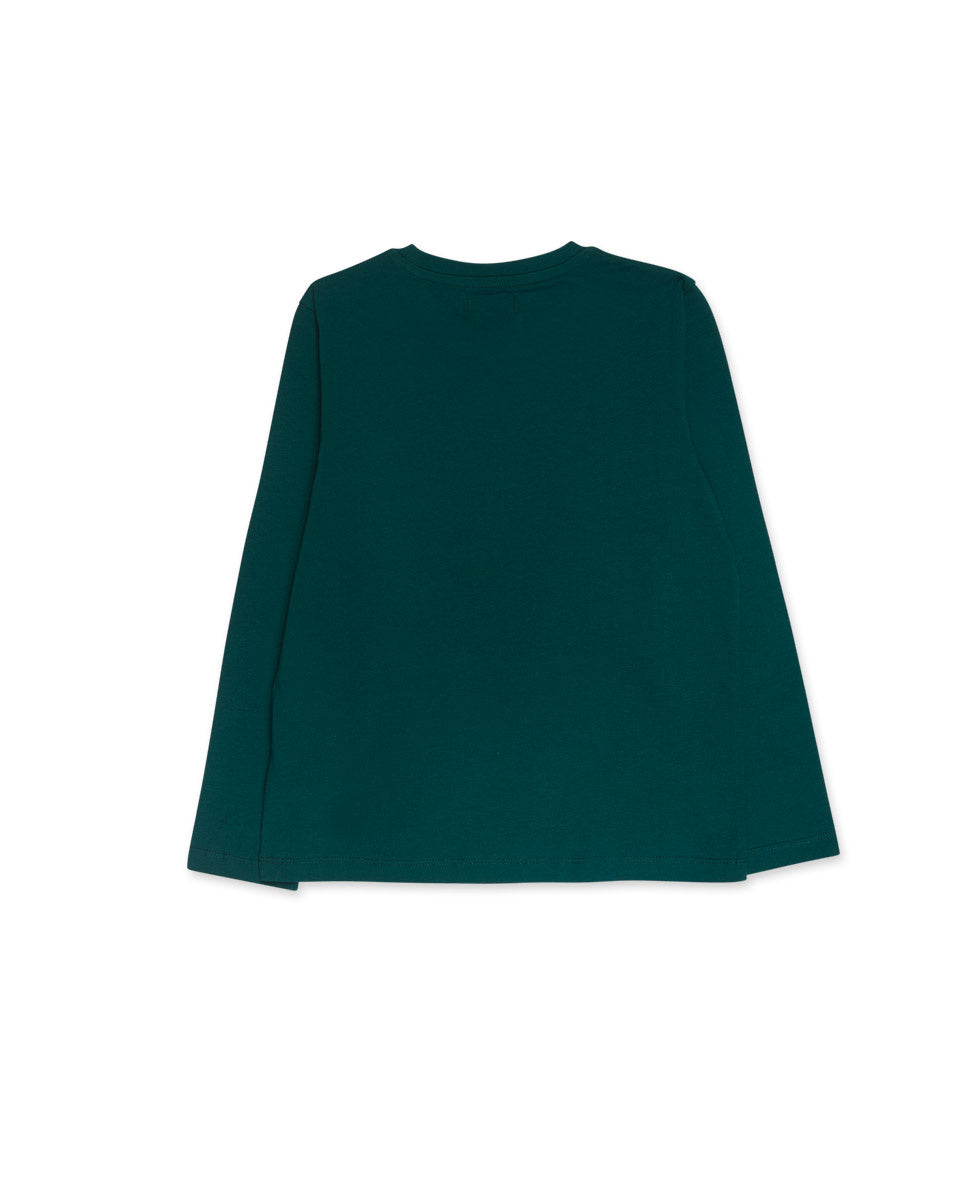 Camiseta punto verde niño Alterverse
