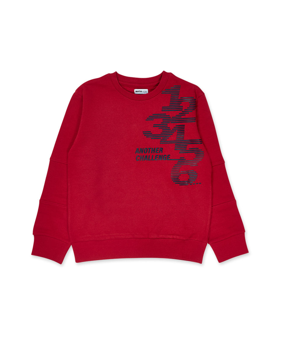 Sudadera punto rojo niño Another Challenge