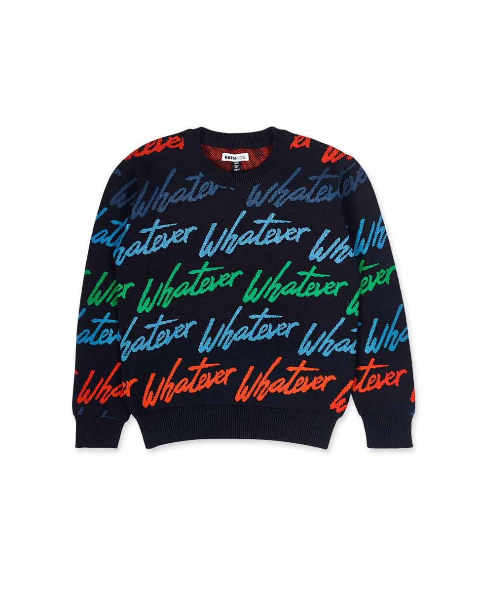 Jersey punto azul niño Creative Minds