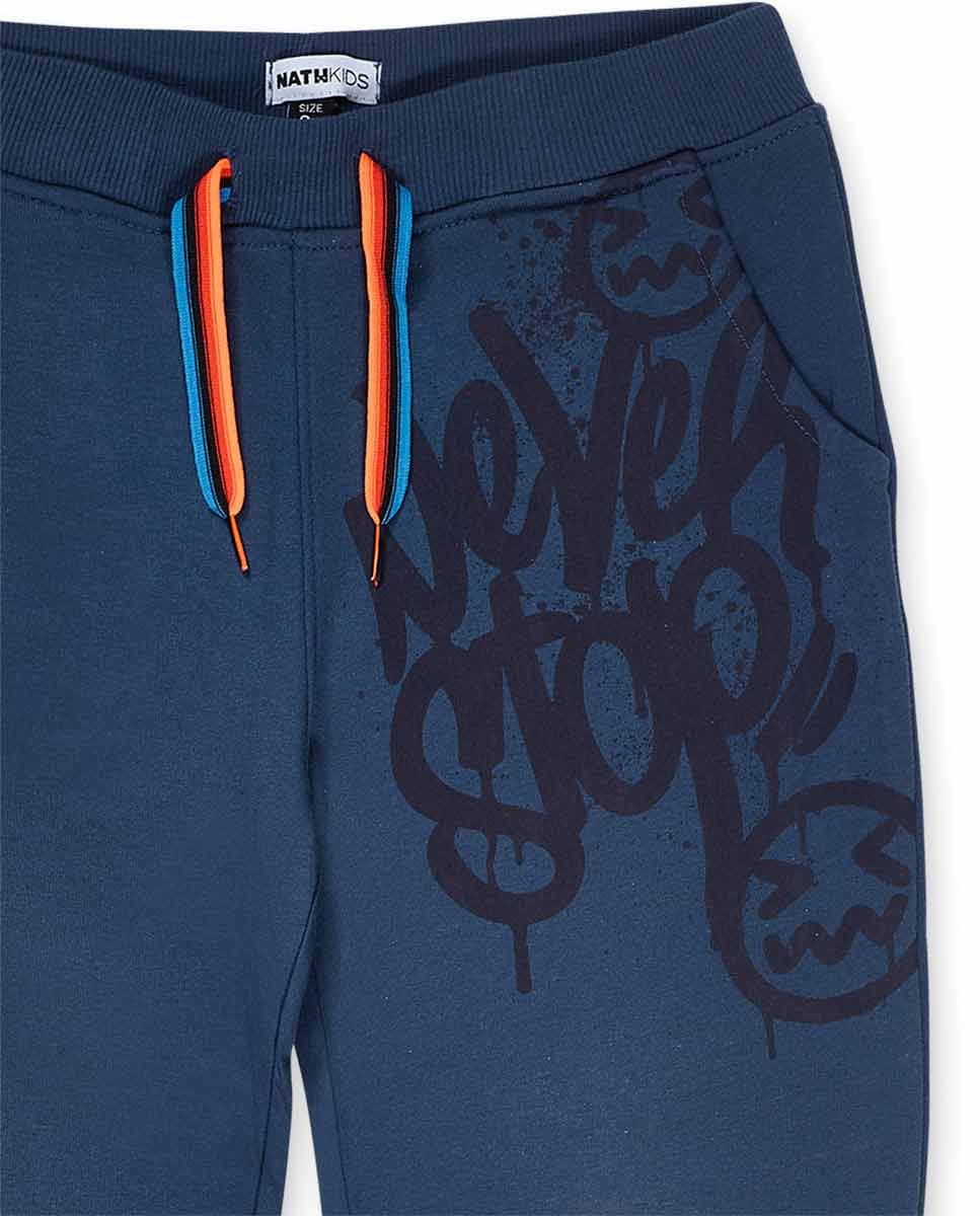 Pantalón punto azul de niño Creative Minds