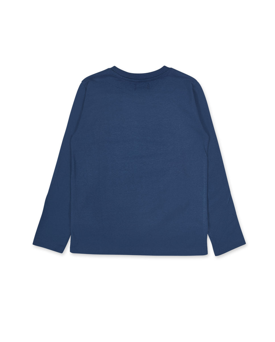 Camiseta punto azul niño Creative Minds