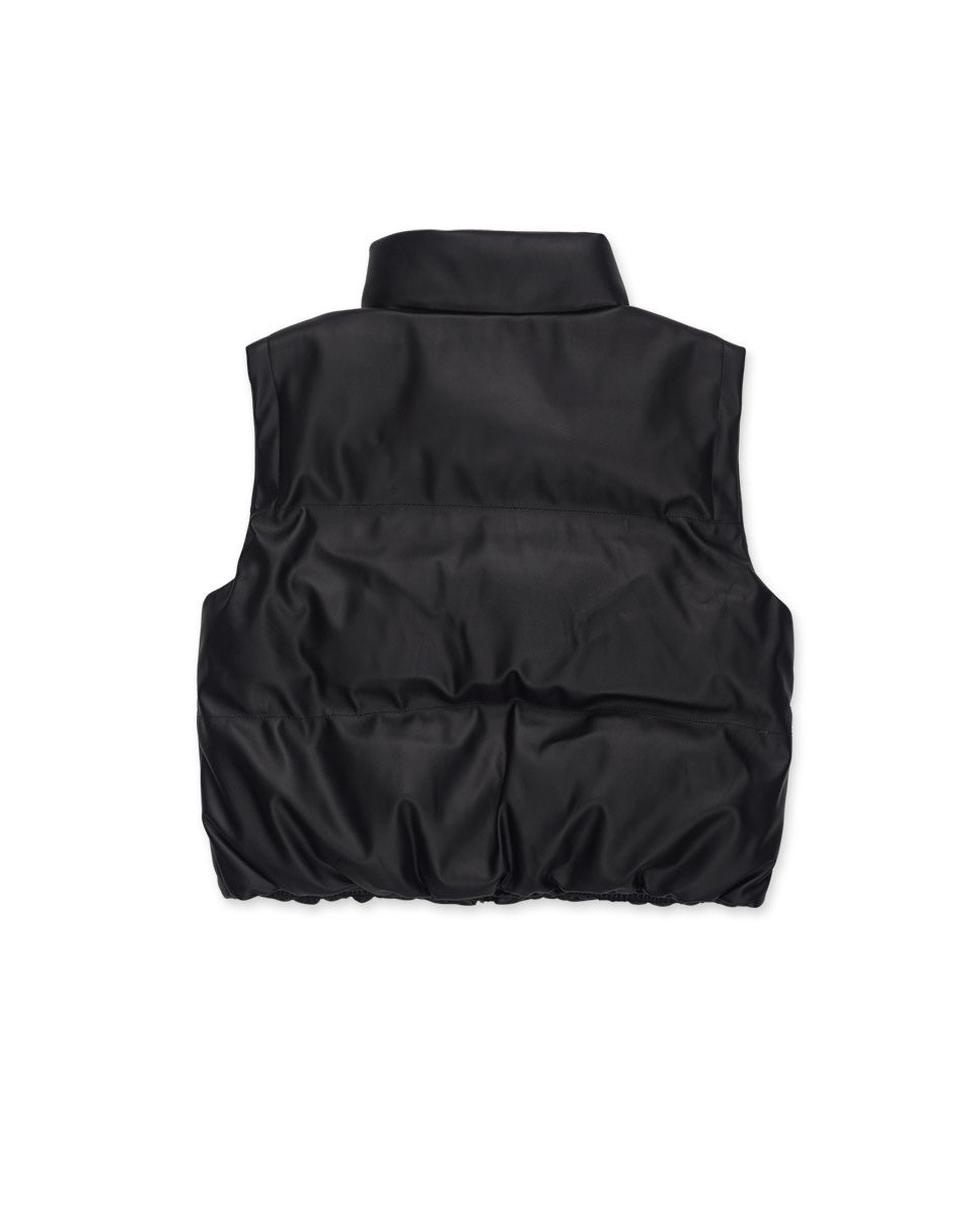 Chaleco plana negro niña Dark Romance