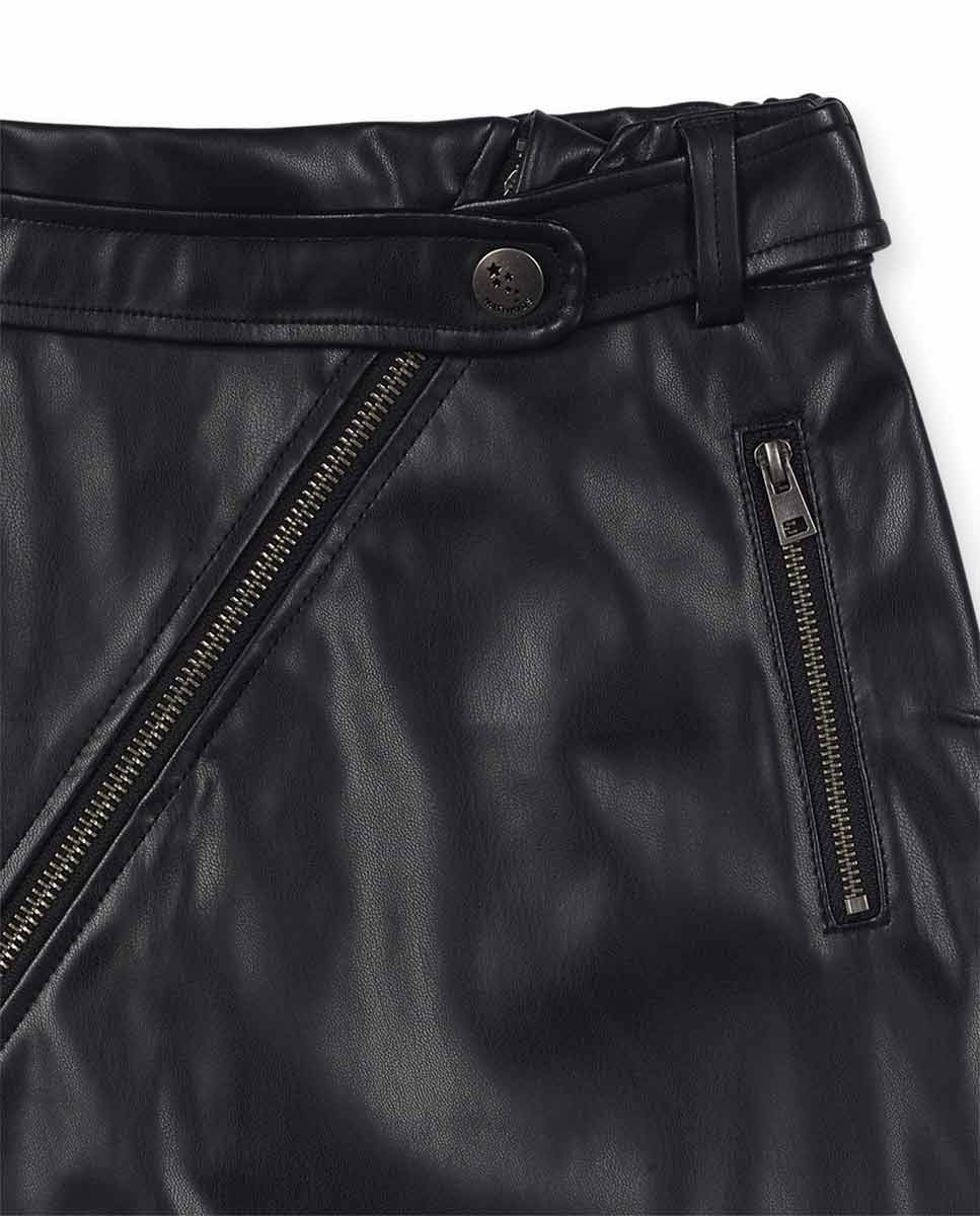 Falda plana negro niña Dark Romance