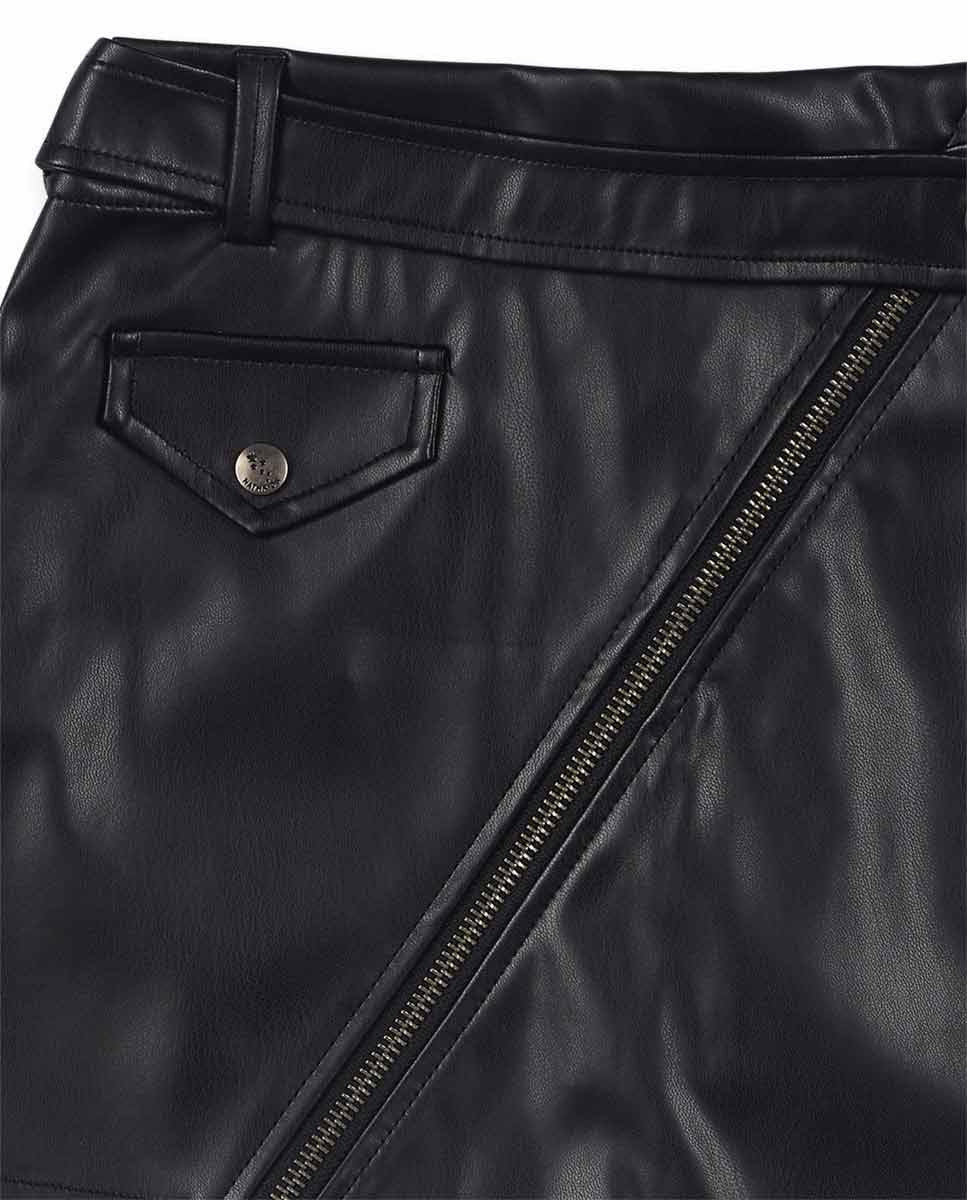 Falda plana negro niña Dark Romance