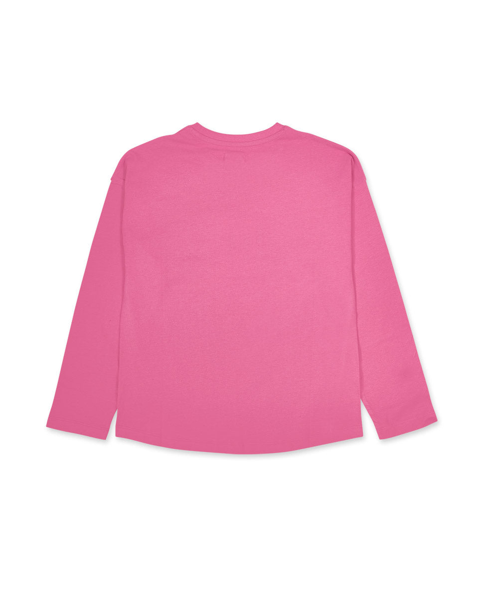 Camiseta punto rosa de niña Dark Romance