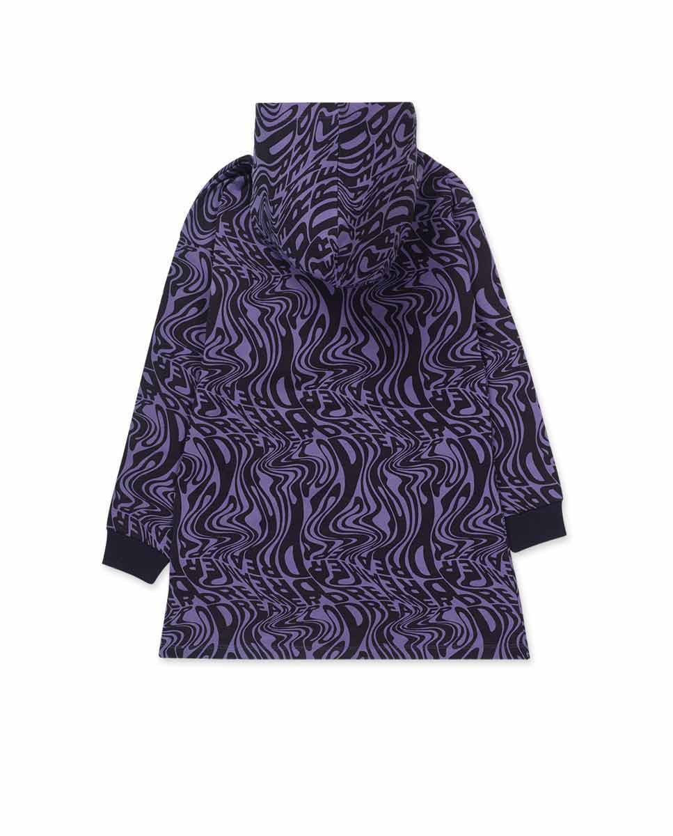 Vestido punto lila niña Digital Dreamer