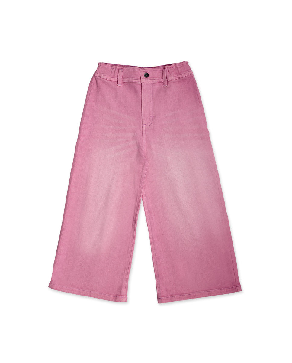 Pantalón Wide-Leg plana rosa niña Digital Dreamer