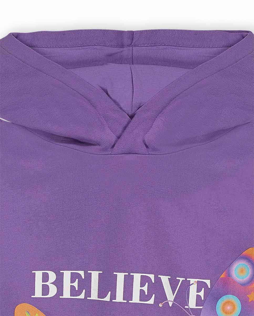 Sudadera punto lila niña Digital Dreamer