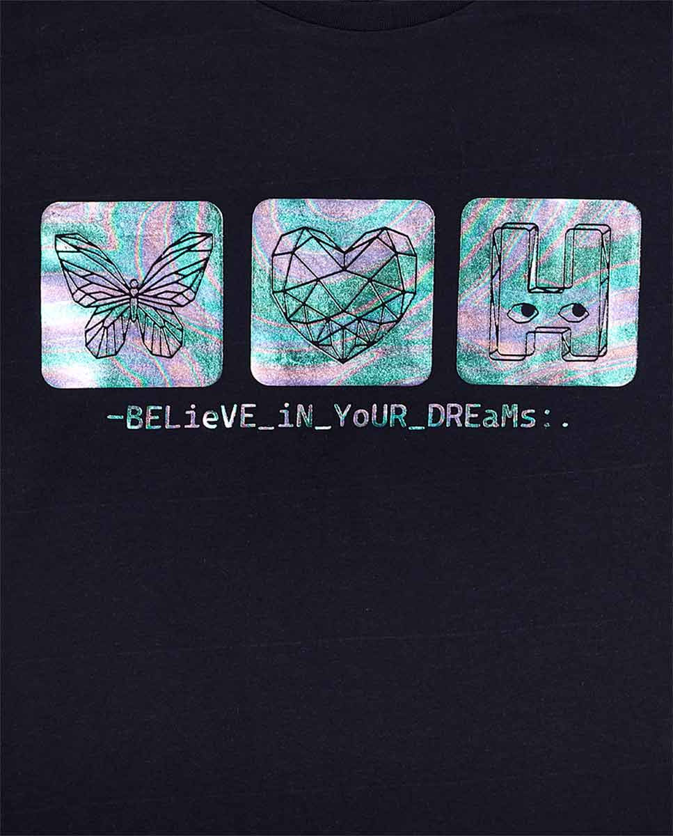 Camiseta punto azul niña Digital Dreamer