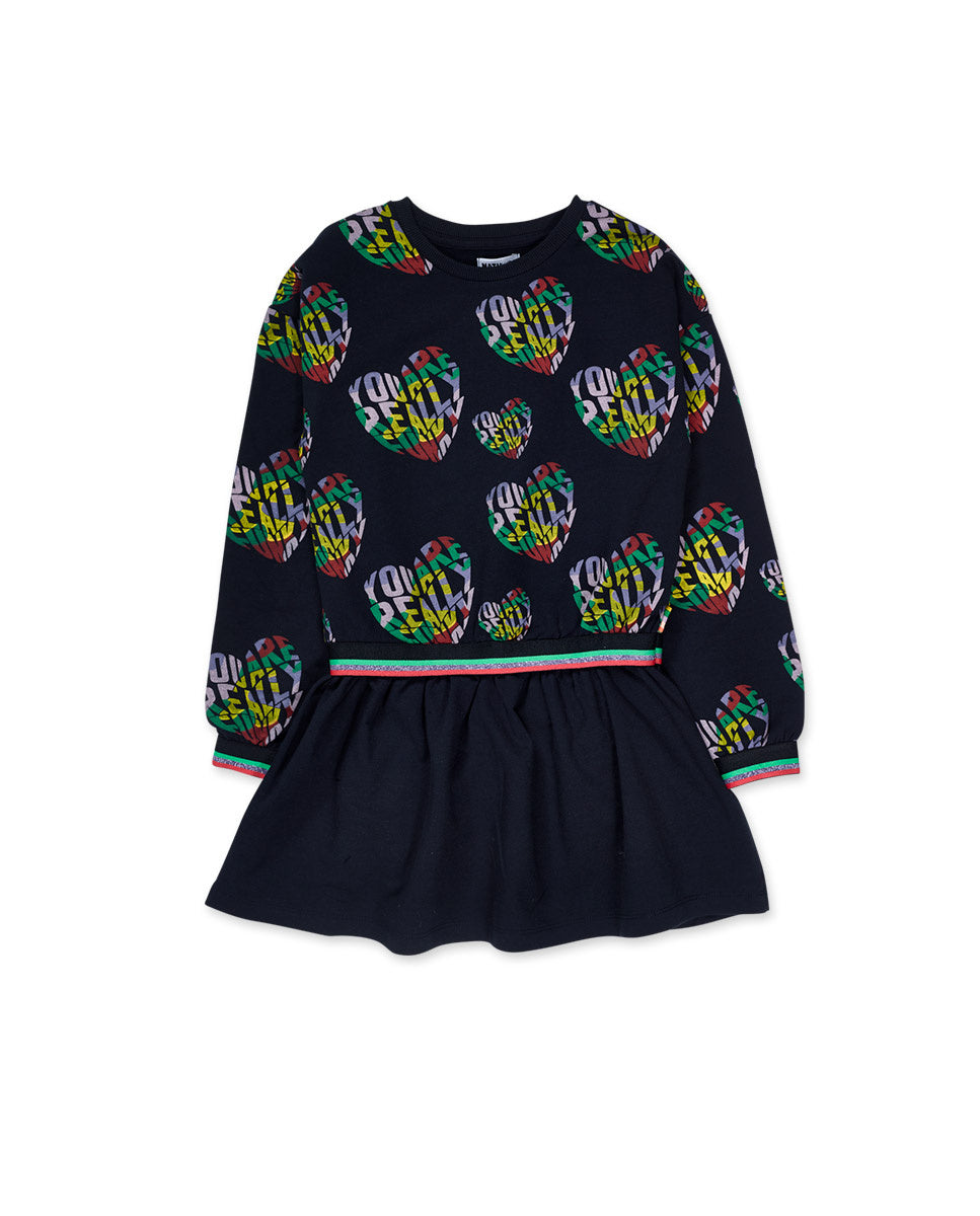 Vestido punto azul niña Funky Mood