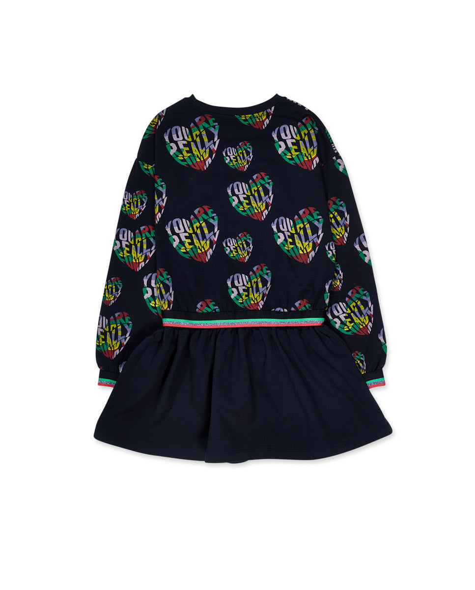 Vestido punto azul niña Funky Mood