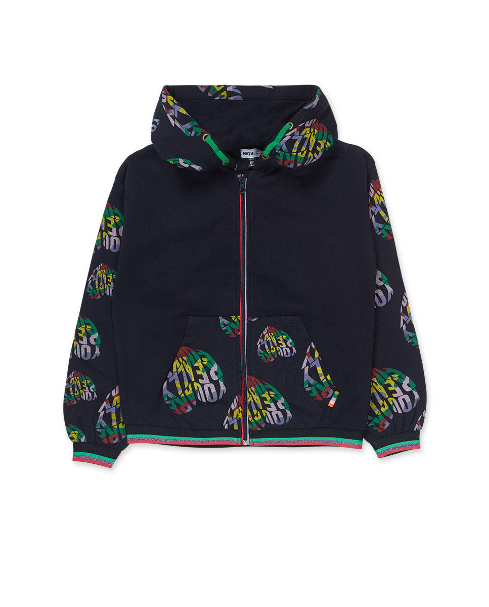 Chaqueta punto azul niña Funky Mood