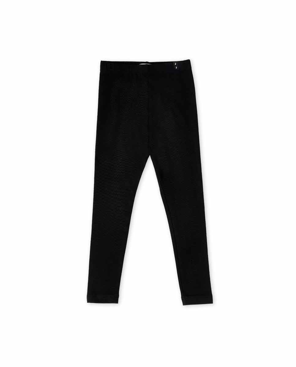 Legging punto negro niña Basico
