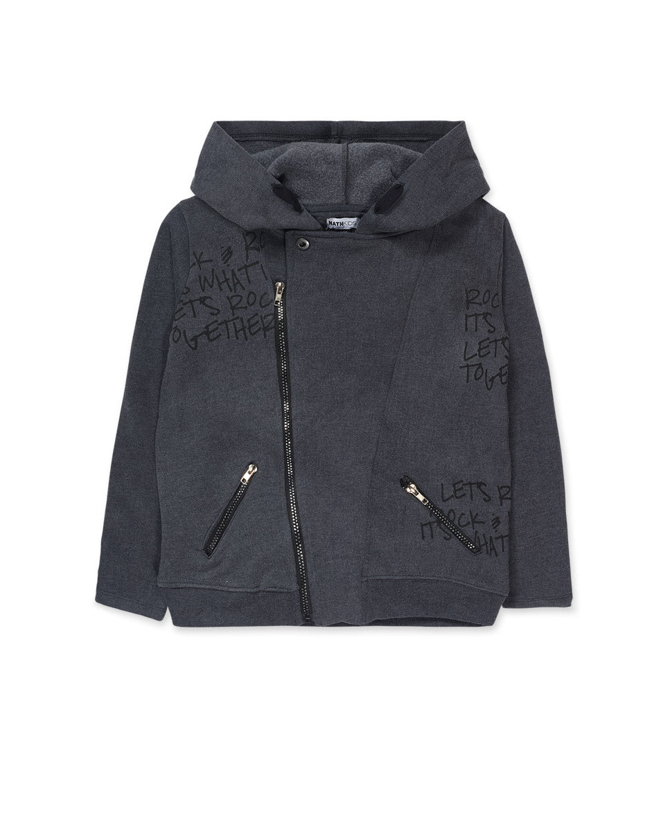 Sudadera negra niño Let's Rock Together
