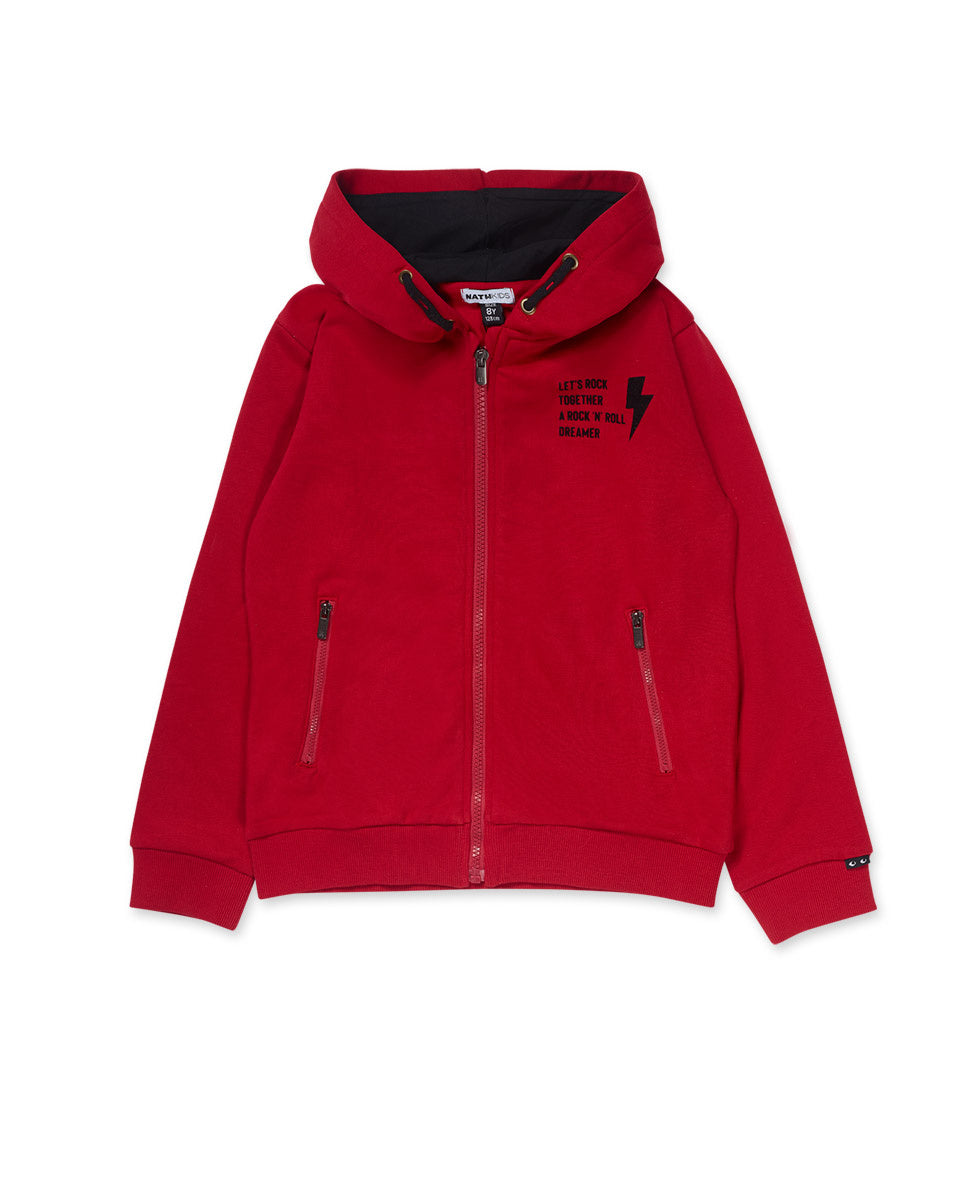 Chaqueta punto rojo niño Let's Rock Together