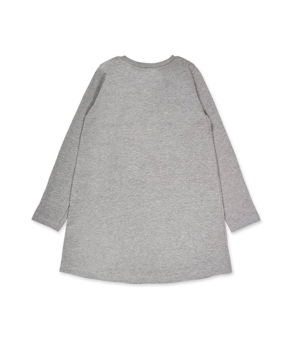 Vestido punto gris niña Love to Learn