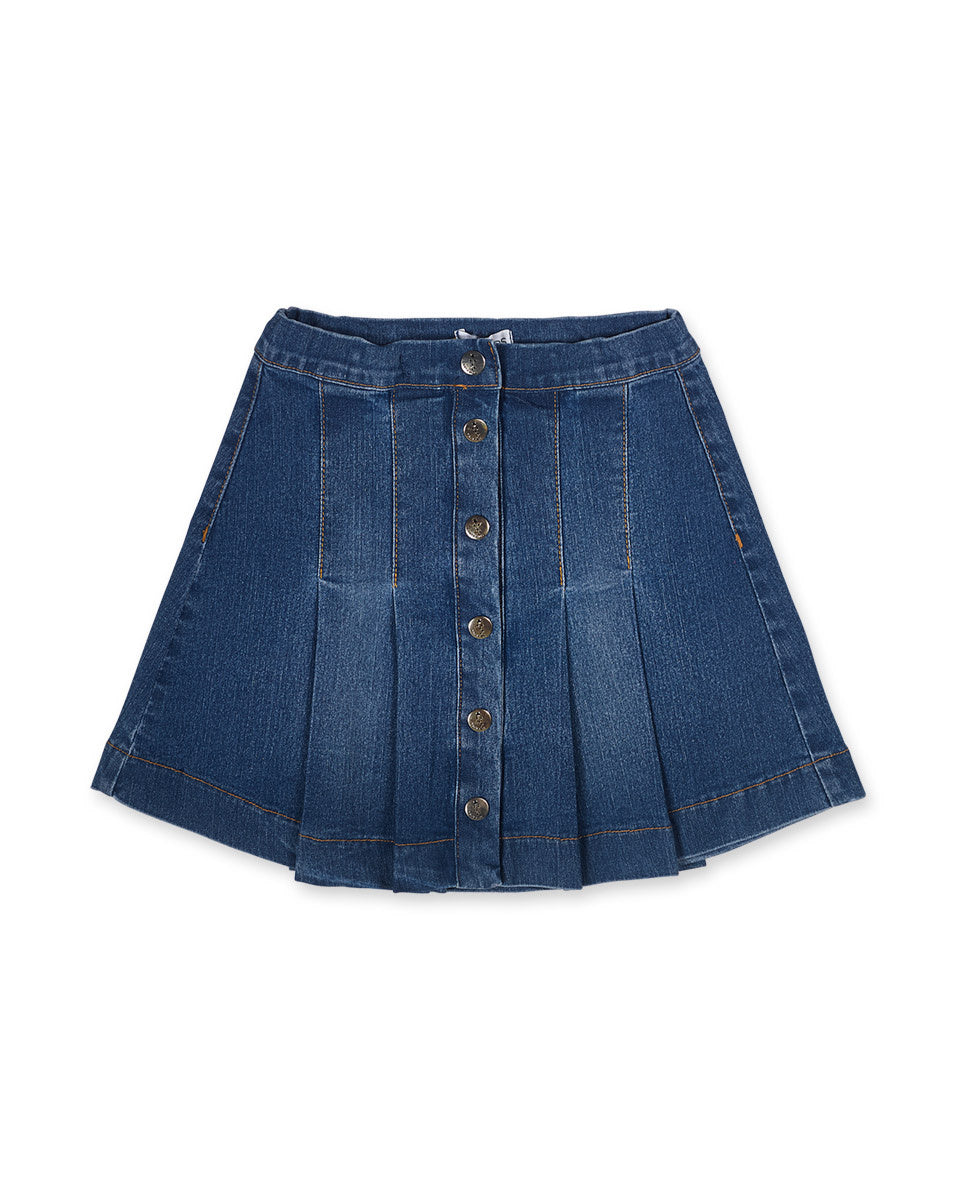 Falda plana azul niña Love to Learn