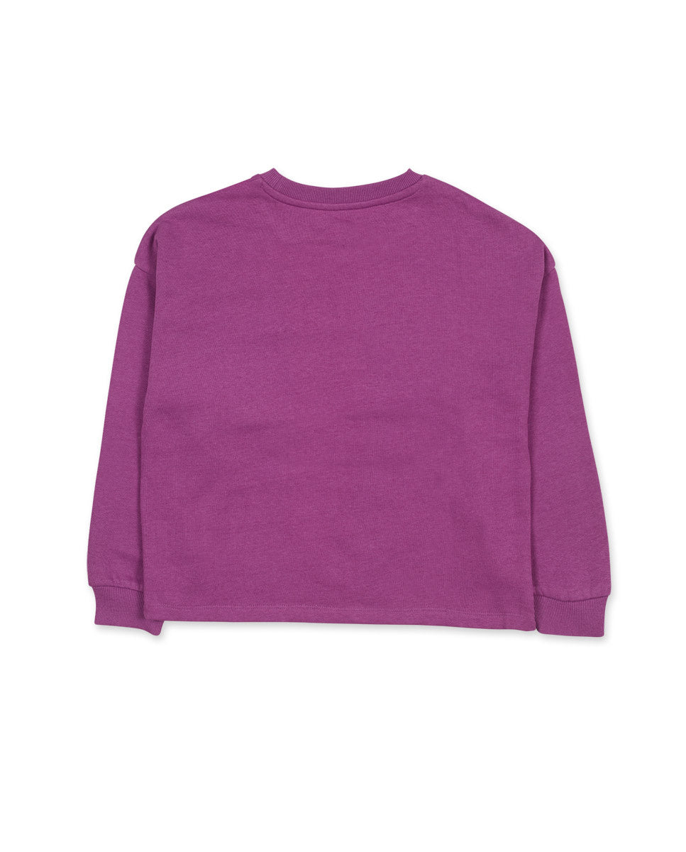 Sudadera punto lila niña Love to Learn