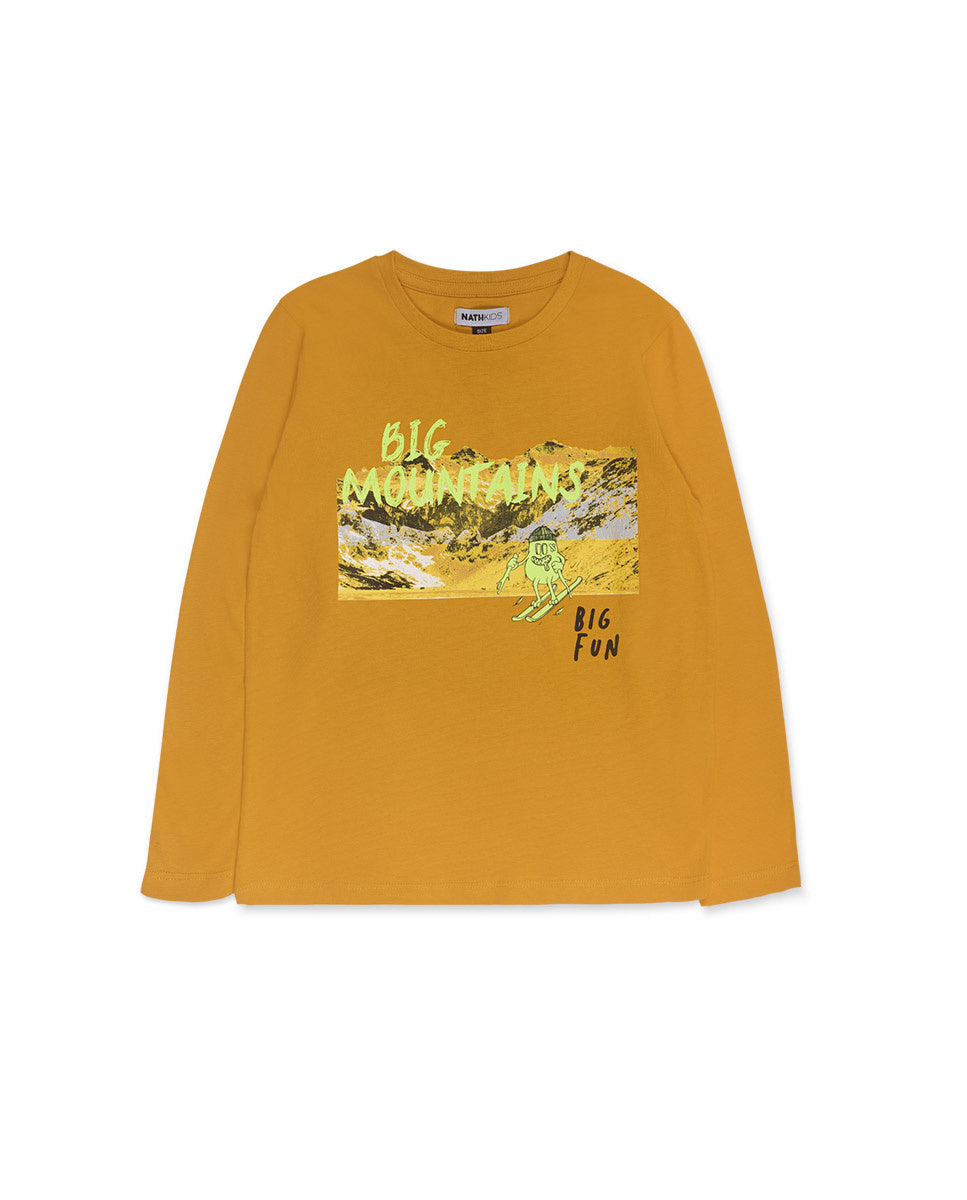 Camiseta punto amarilla niño New Horitzons