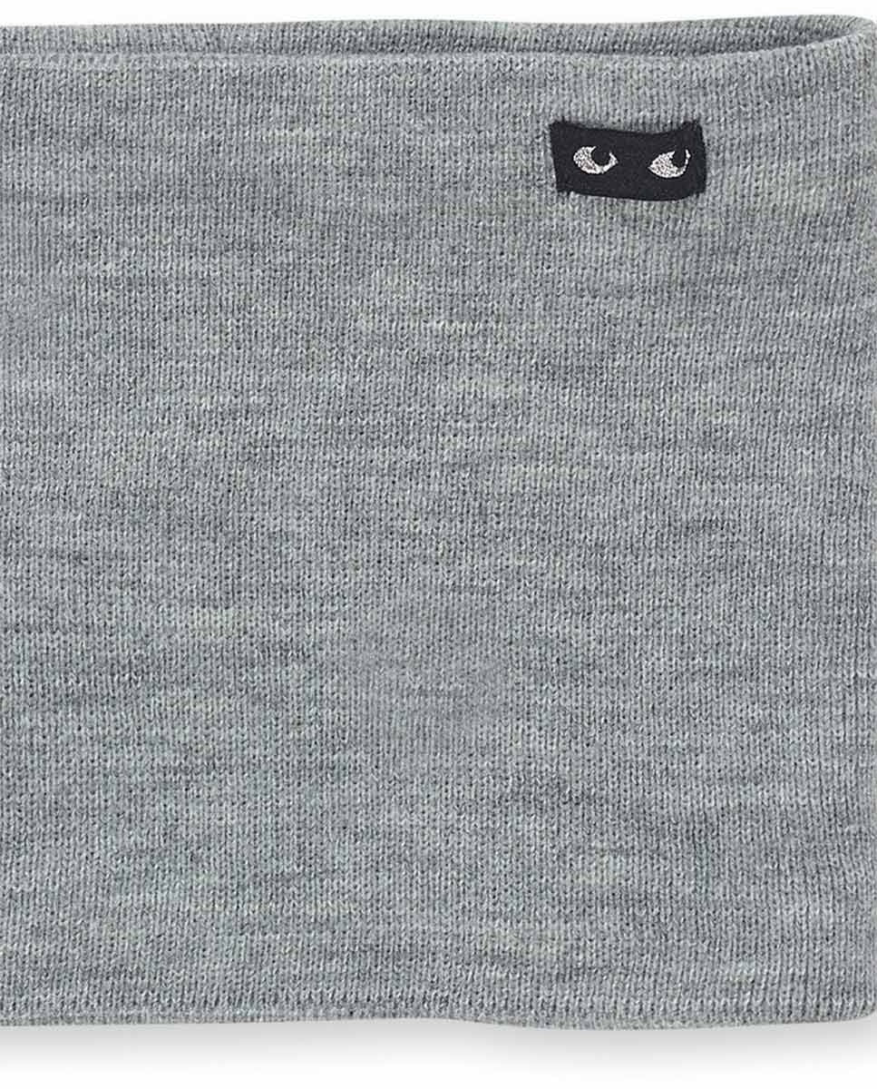 Gorro y bufanda punto gris niña No Rules