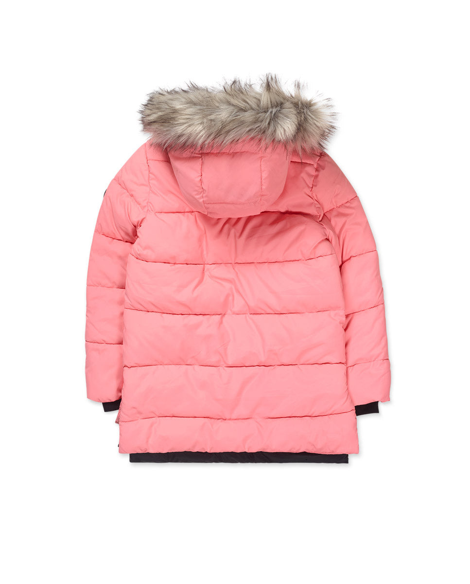 Parka plana rosa niña No Rules