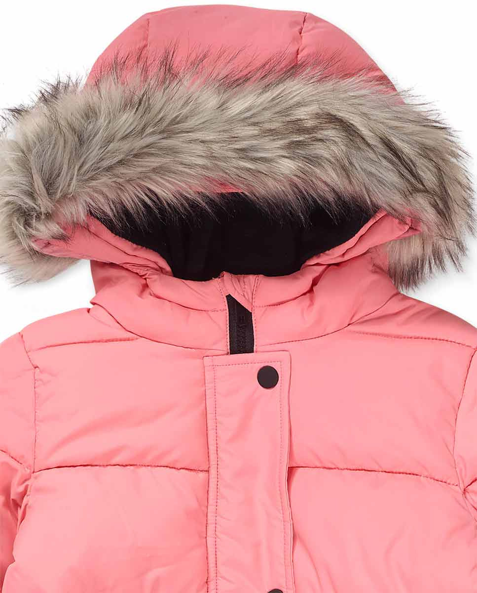 Parka plana rosa niña No Rules