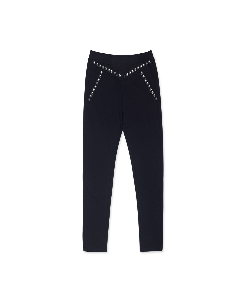 Legging punto azul de niña Nocturne