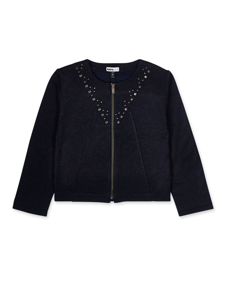 Chaqueta punto azul niña Nocturne