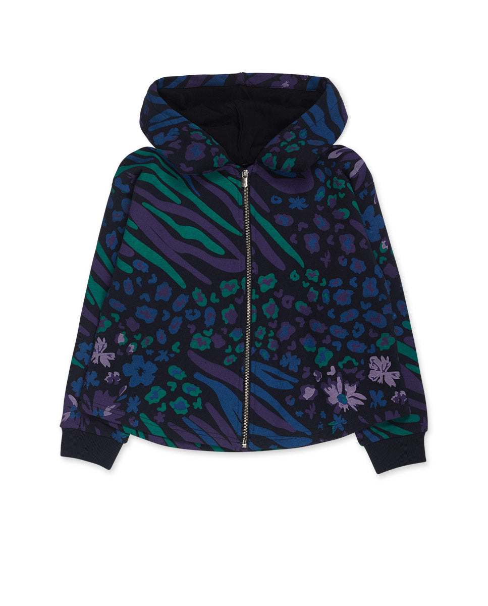 Sudadera punto estampada niña Nocturne