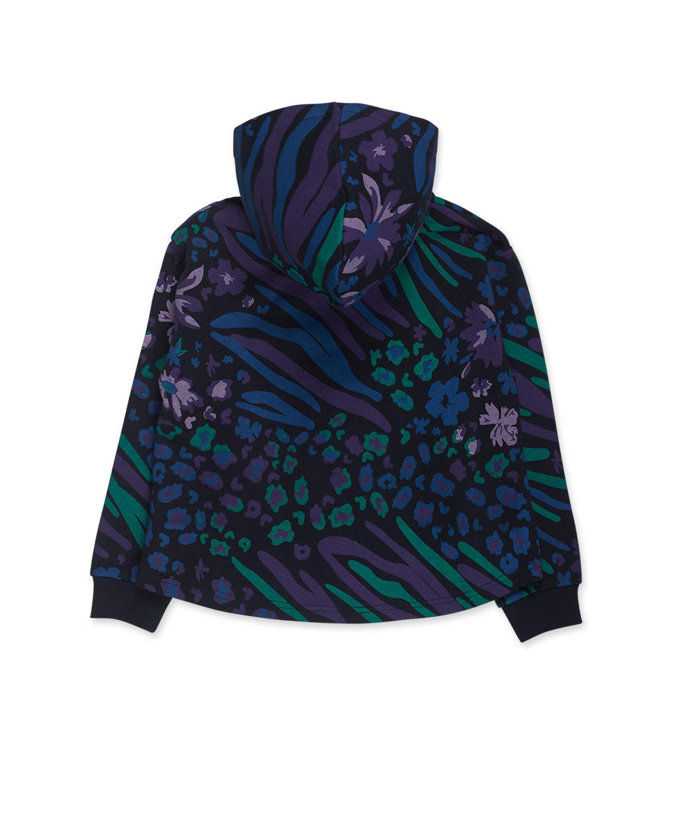 Sudadera punto estampada niña Nocturne