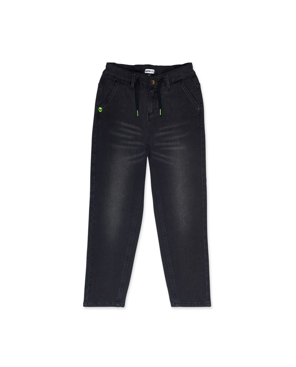 Pantalón plana negro niño SK8 Park