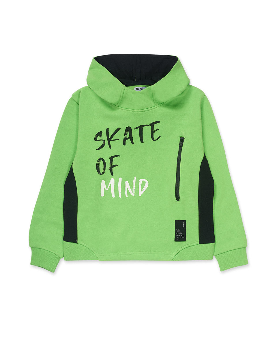 Sudadera punto verde niño SK8 PARK