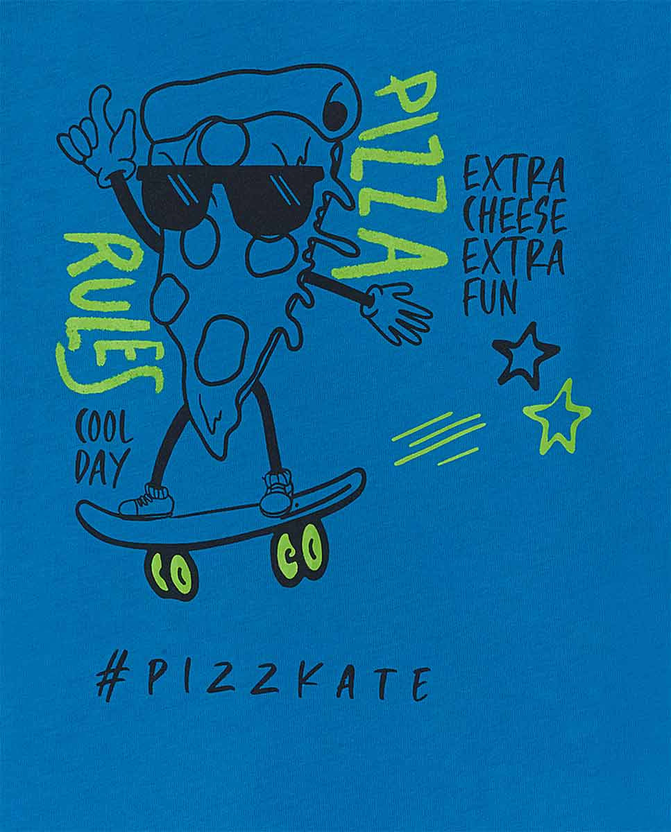 Camiseta punto azul niño SK8 Park