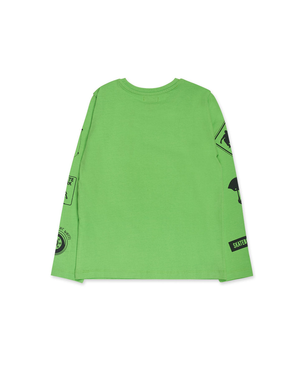 Camiseta punto verde niño SK8 Park