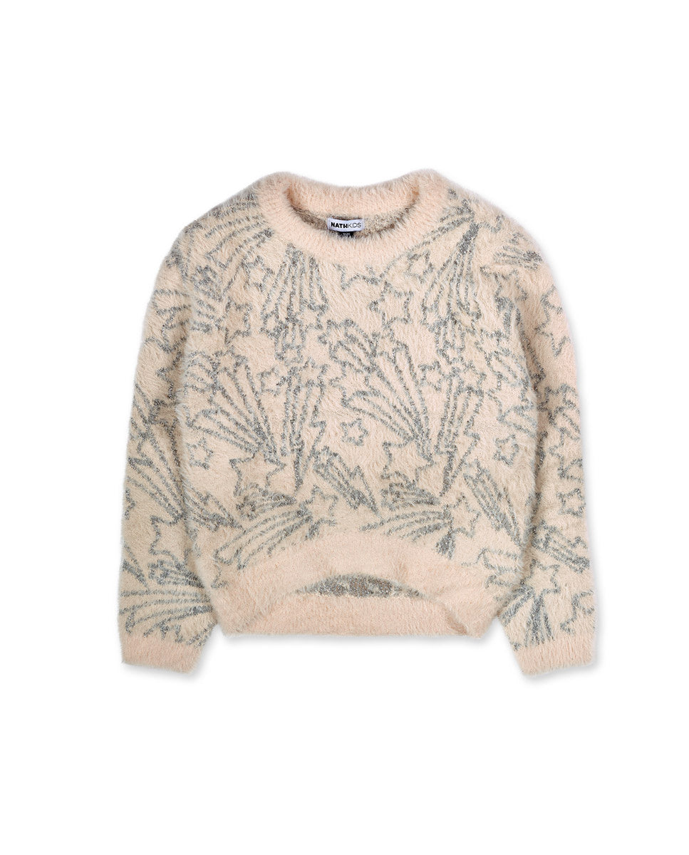 Jersey tricot blanco niña Starlight