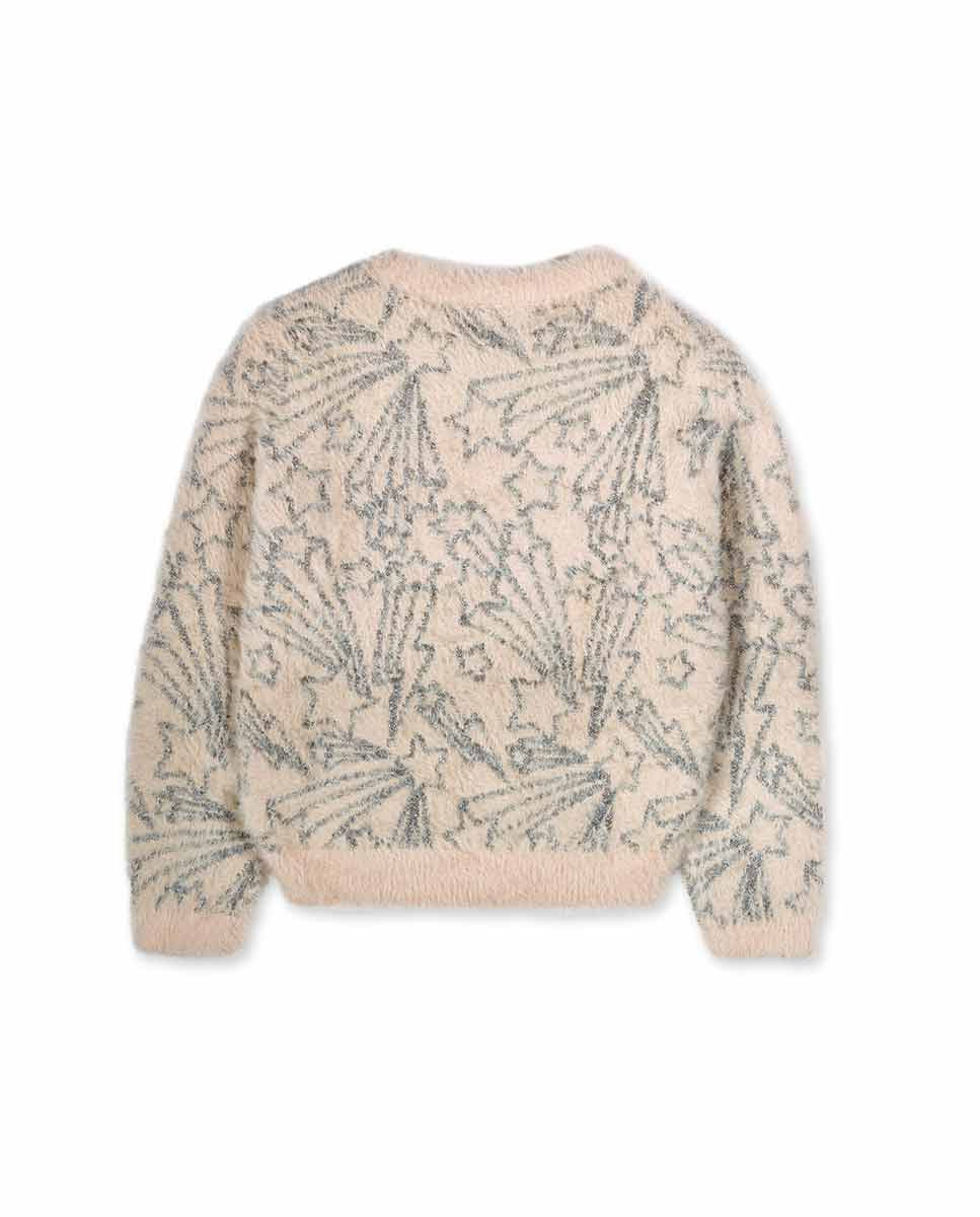 Jersey tricot blanco niña Starlight