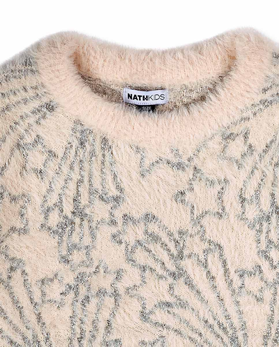 Jersey tricot blanco niña Starlight