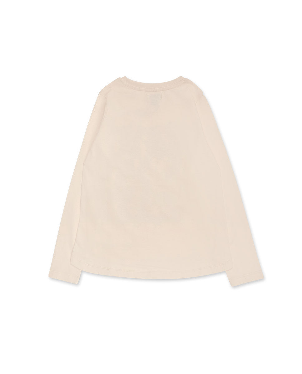 Camiseta punto beige niña Starlight