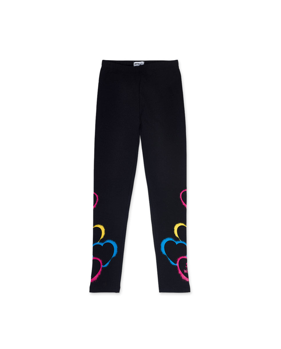 Legging punto negro niña The Happy World