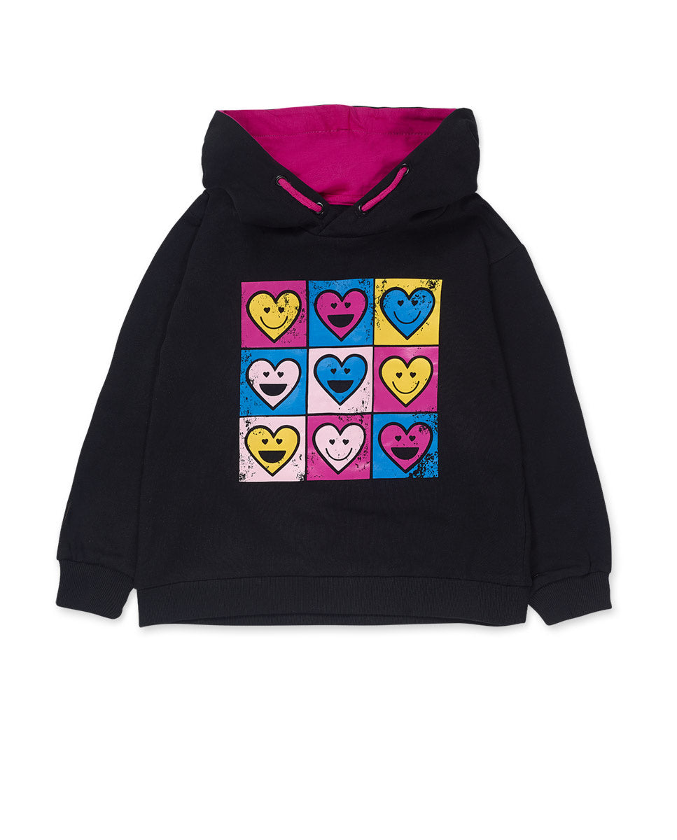 Sudadera punto negro niña The Happy World