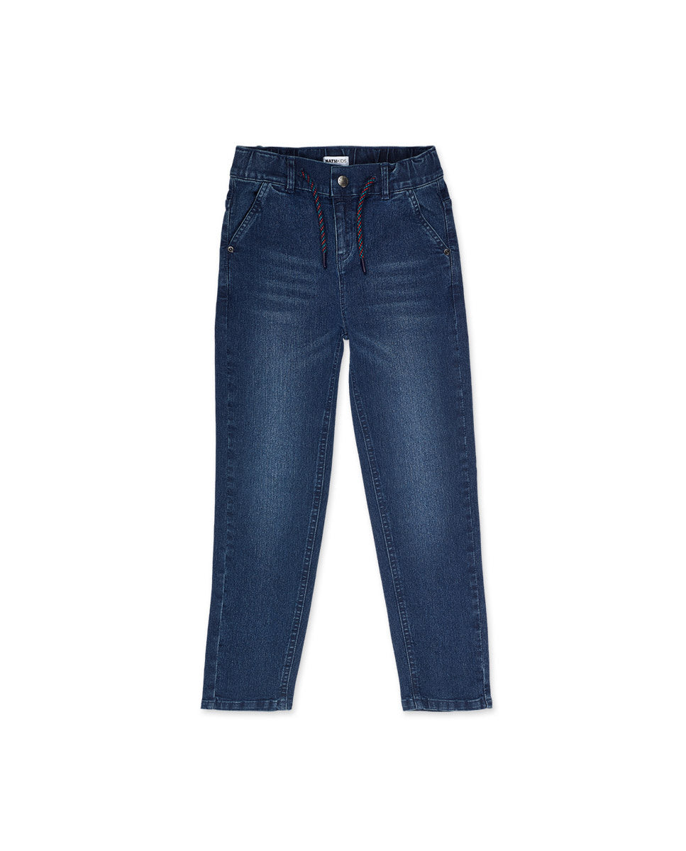 Pantalón plana azul niño Varsity Club