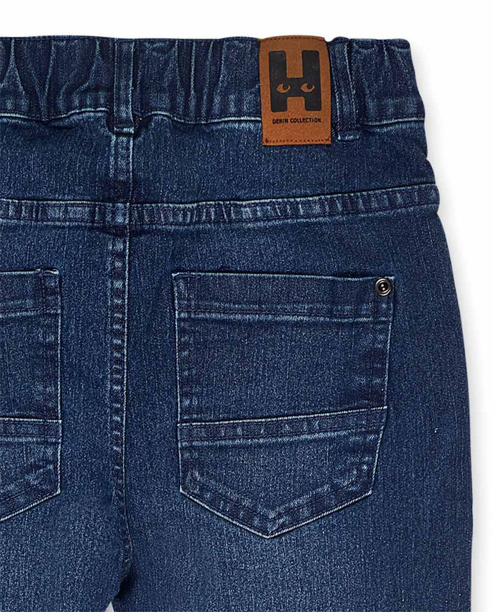 Pantalón plana azul niño Varsity Club