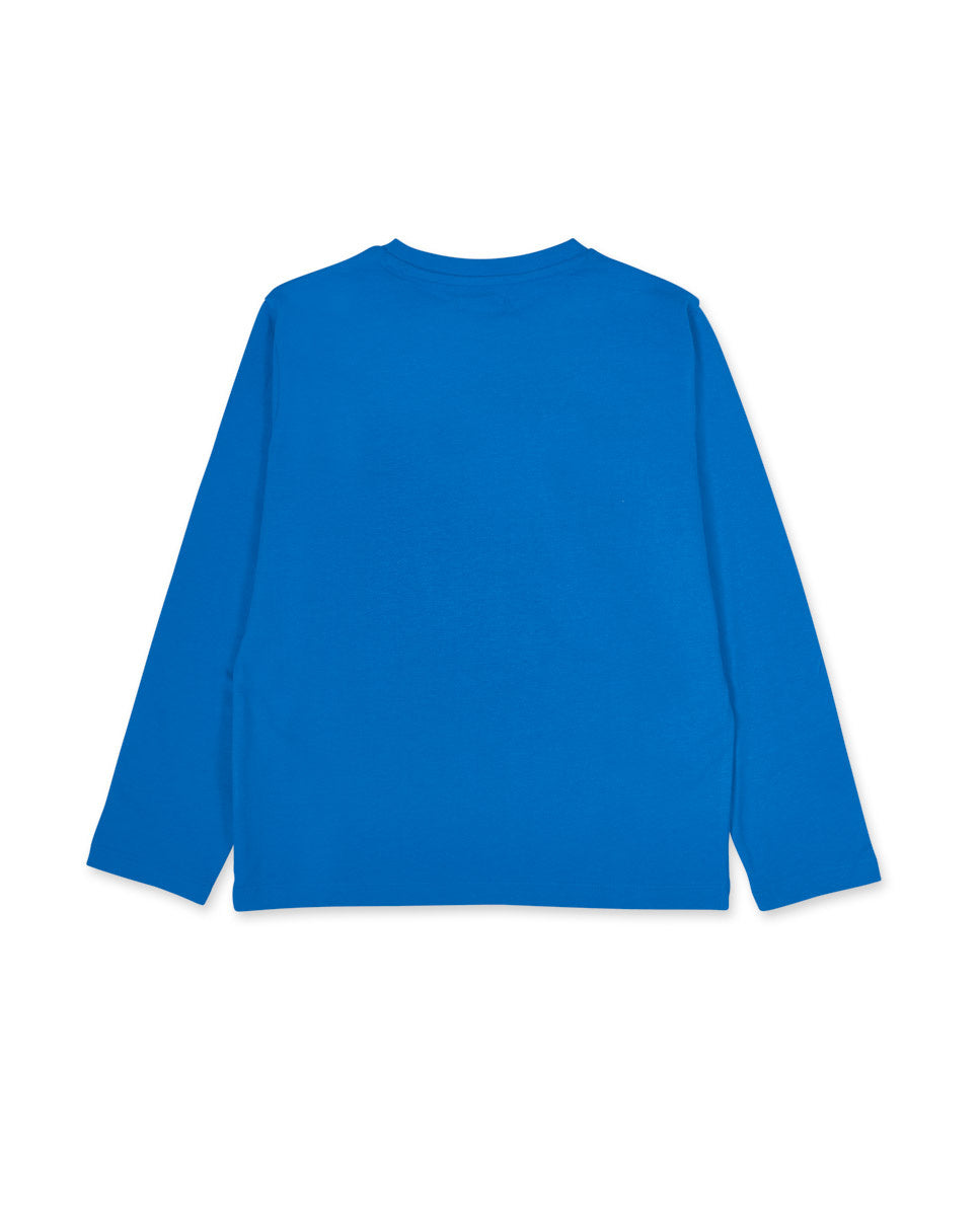 Camiseta punto azul de niño Varsity Club
