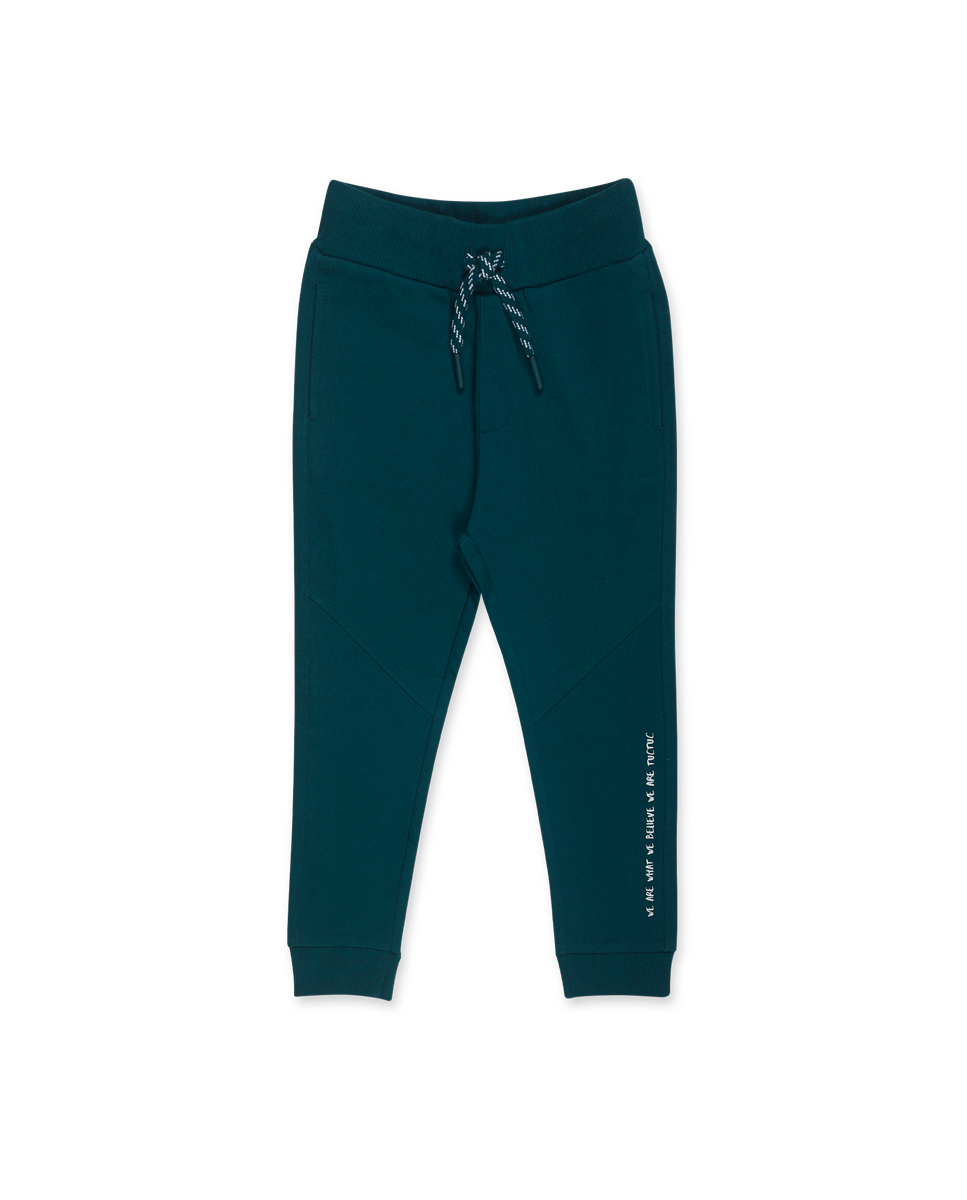 Pantalón felpa verde niño Nice Price