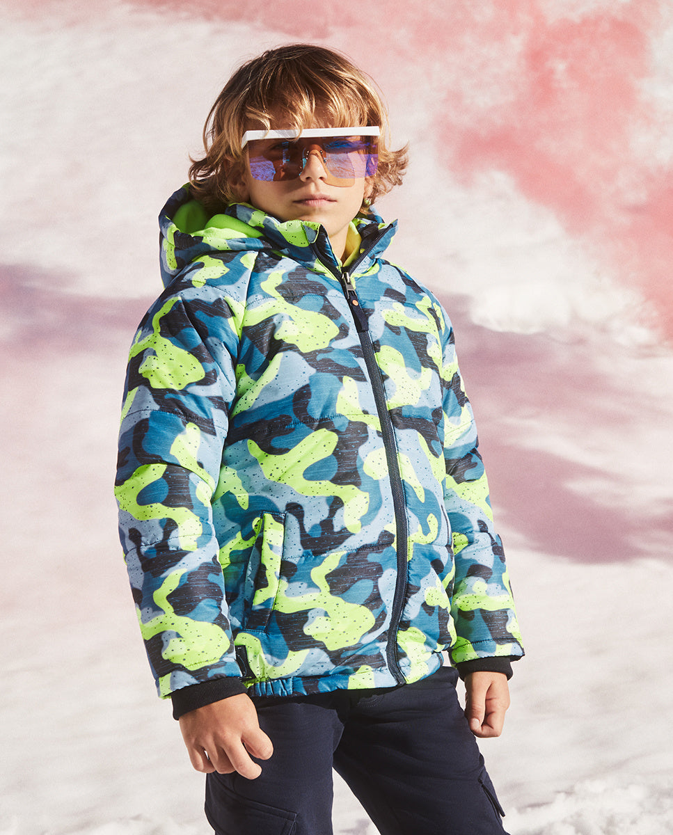 Parka acolchada azul niño Ocean Mistery