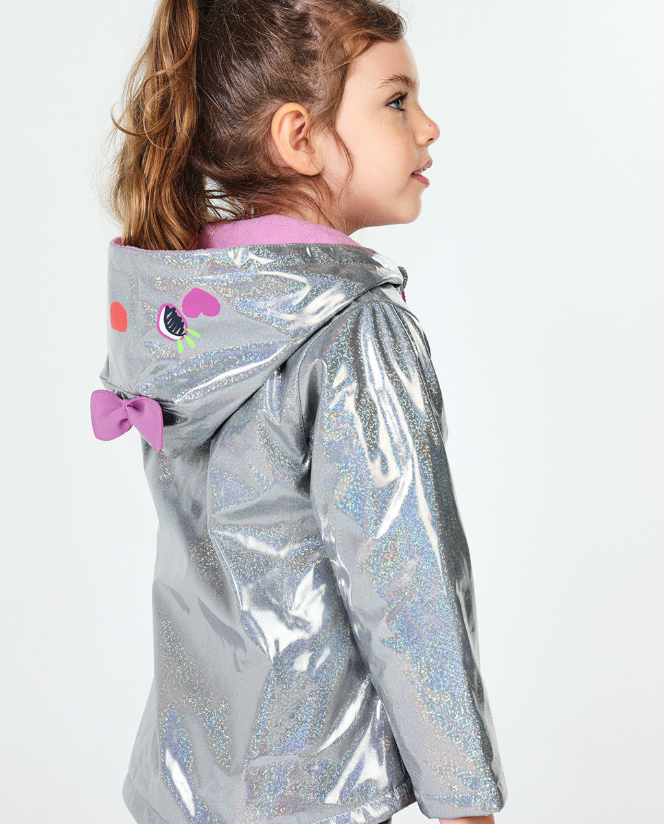 Chubasquero gris niña Robot Maker